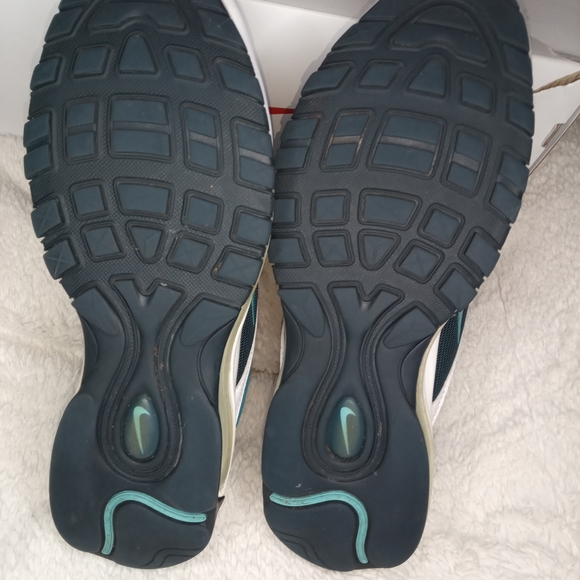 Nike Air Max 97 in White Nightshade and Teal Blue Rare 97 Free Shipping